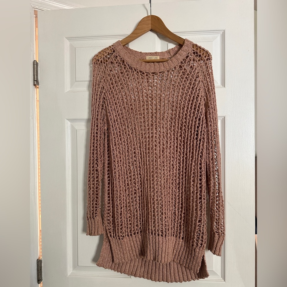Urban Outfitters long dusty rose sweater
